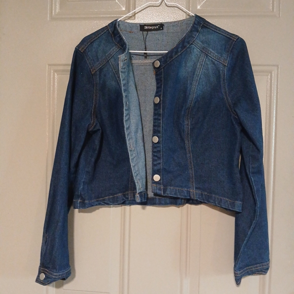 AllegraK denim woman jacket sizeM - Picture 7 of 11
